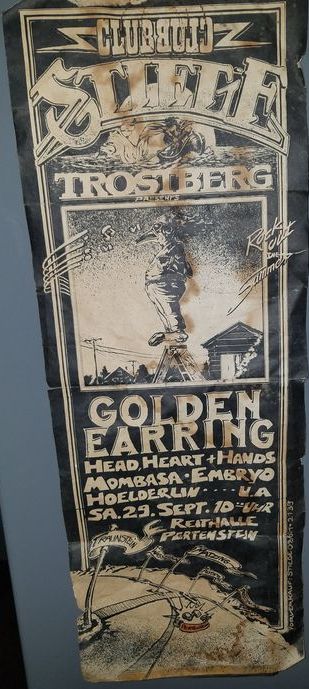 Golden Earring show poster September 29 1979 Pertenstein (Germany) - Reithalle.